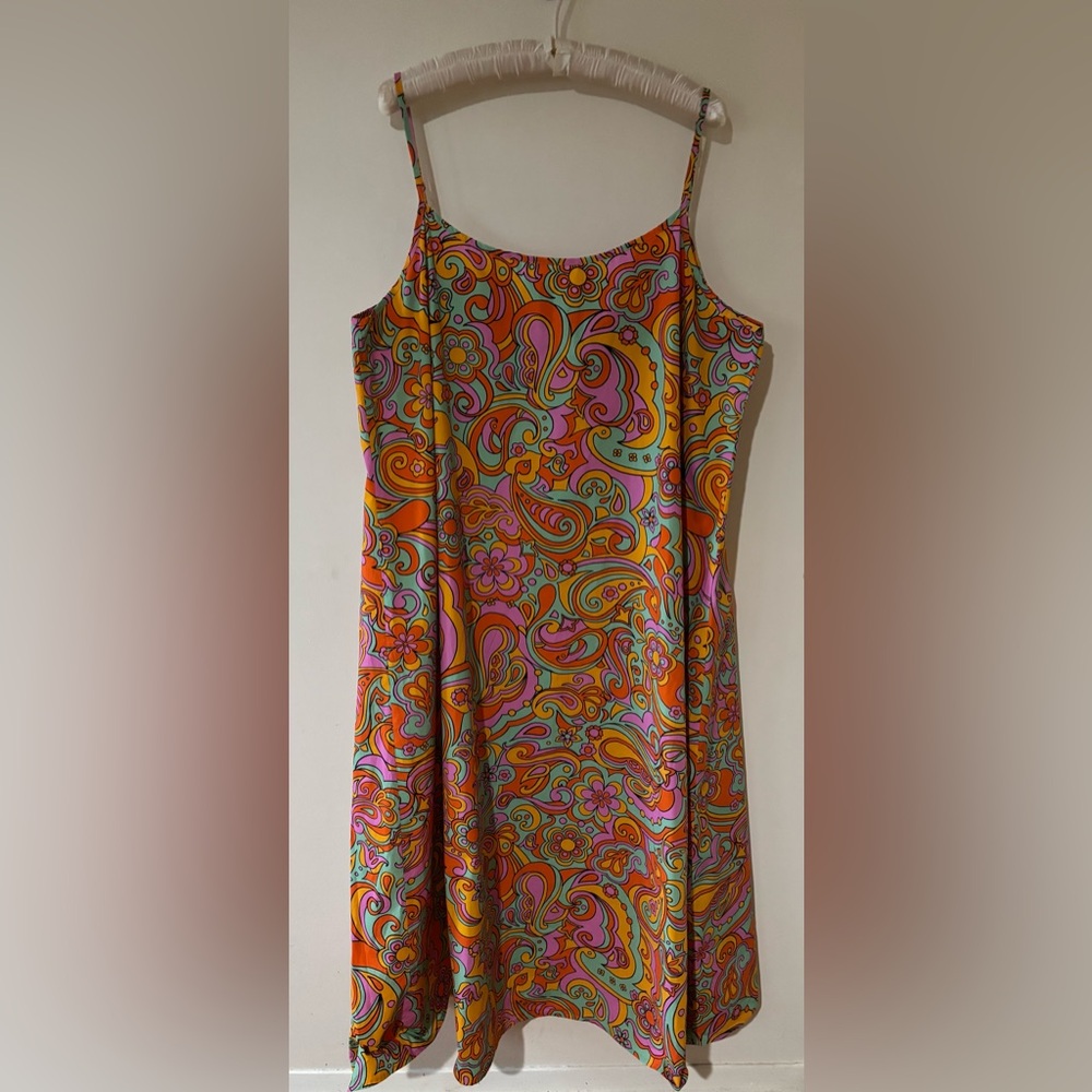NEVER FULLY DRESSED crisp cotton SUNDRESS vintage inspired print PLUS SIZE maxi - Picture 6 of 9